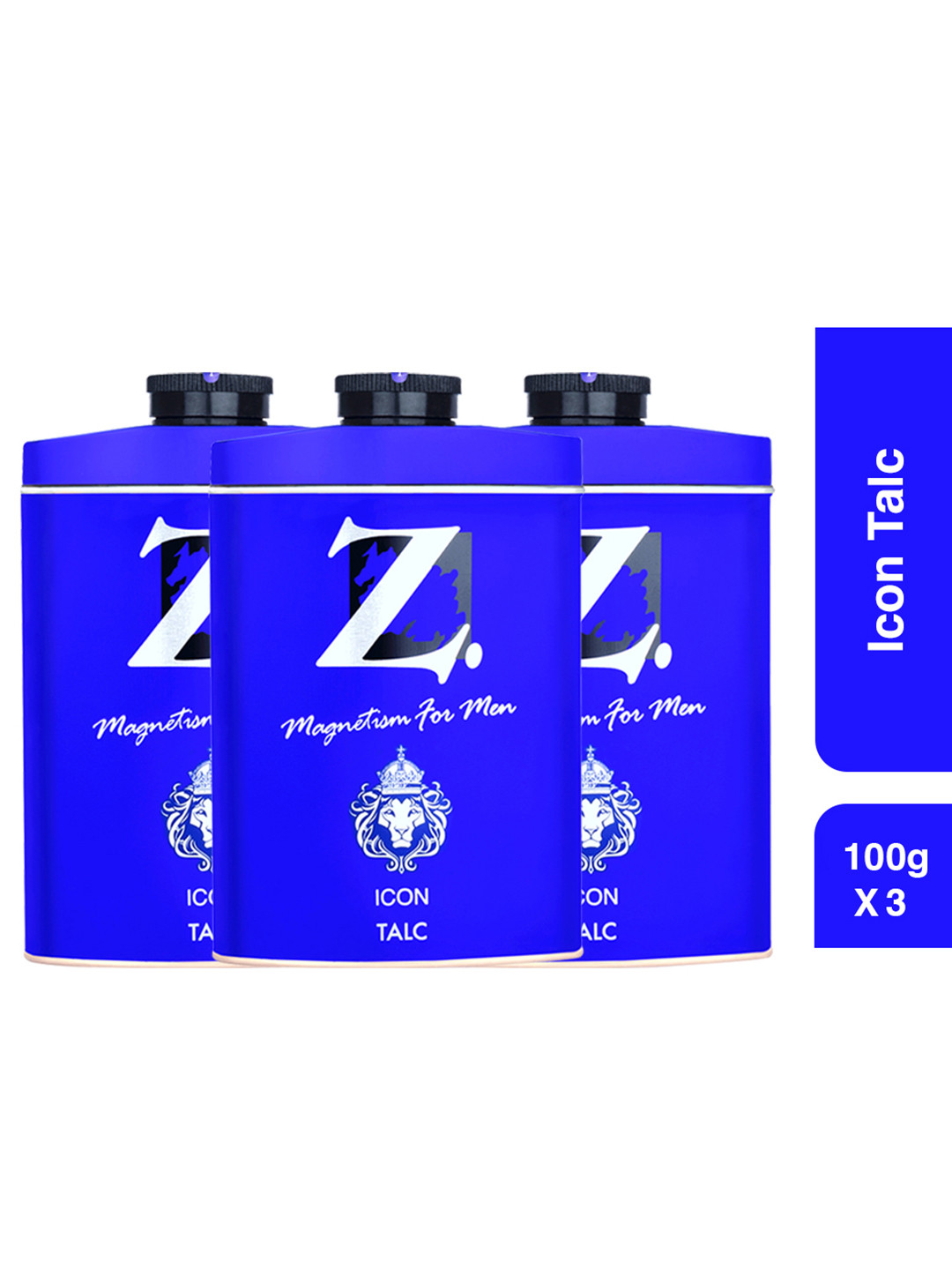 Z-MAGNETISM FOR MEN Set Of 3-Pcs Icon Talc- 100g Each