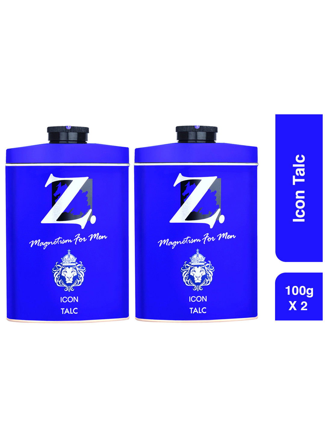Z-MAGNETISM FOR MEN Set of 2 Icon Talcum Powder - 200 g each