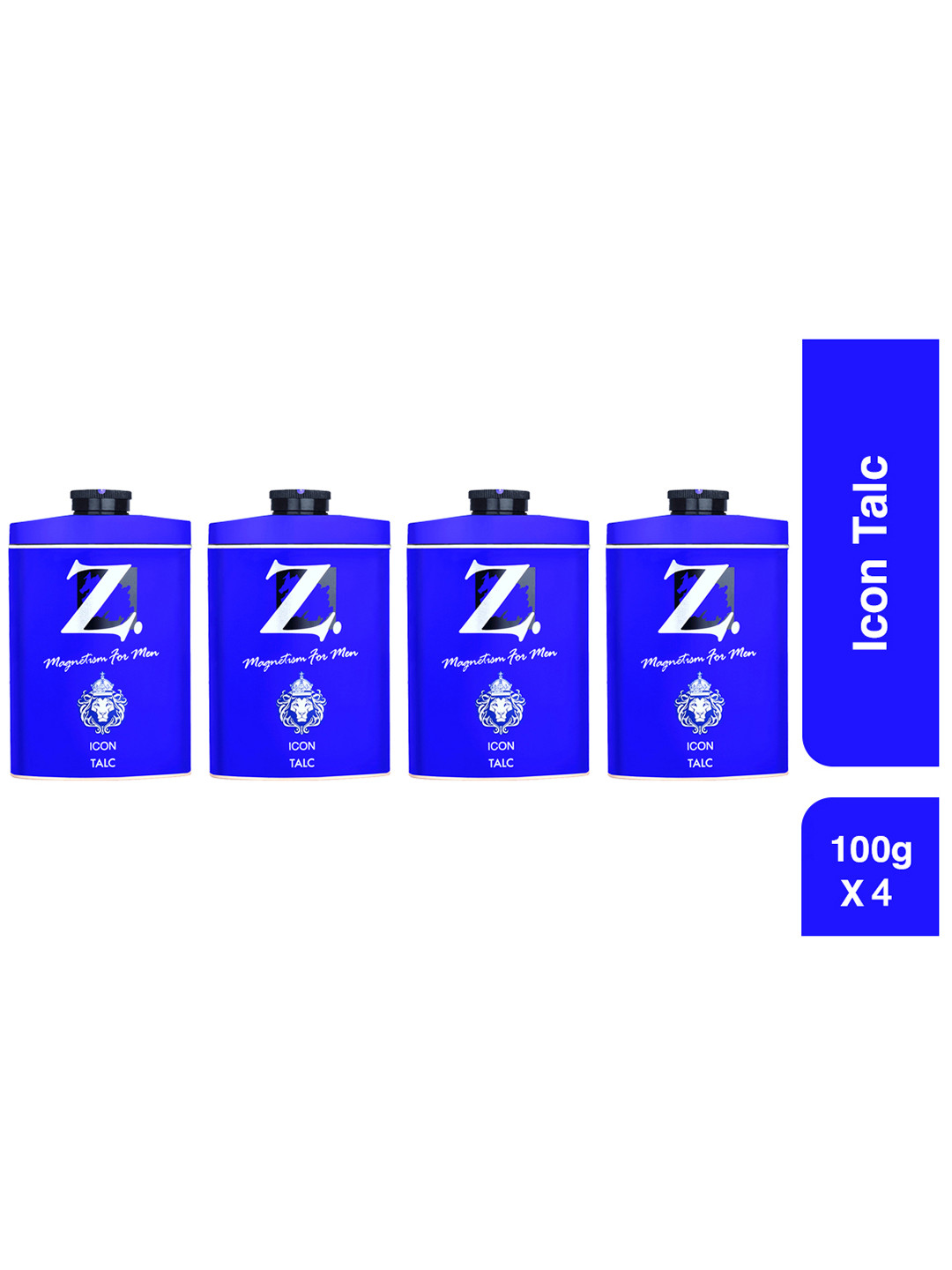 Z-MAGNETISM FOR MEN Set Of 4-Pcs Icon Talc- 100g Each
