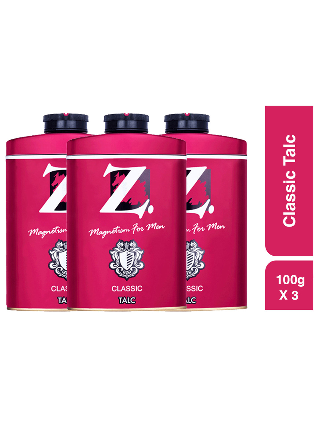 Z-MAGNETISM FOR MEN Set Of 3-Pcs Classic Talc- 100g Each