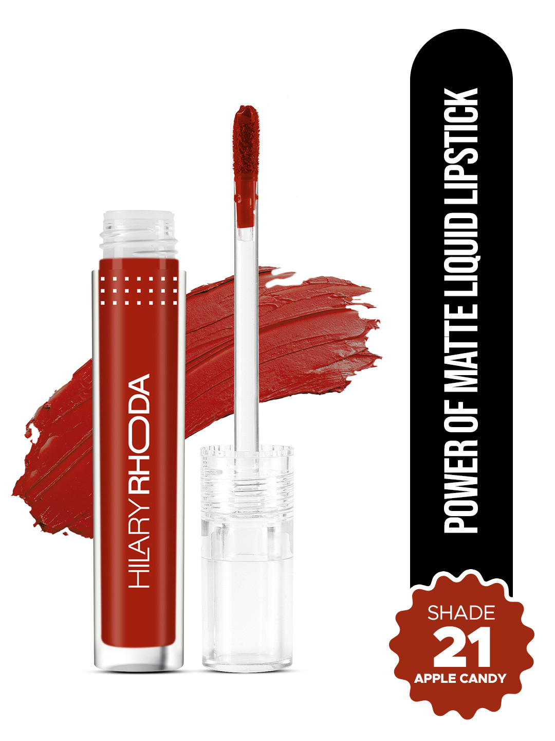 Hilary Rhoda Power Of Matte Liquid Lipstick Smudgeproof Long Lasting 3ml - Apple Candy -21