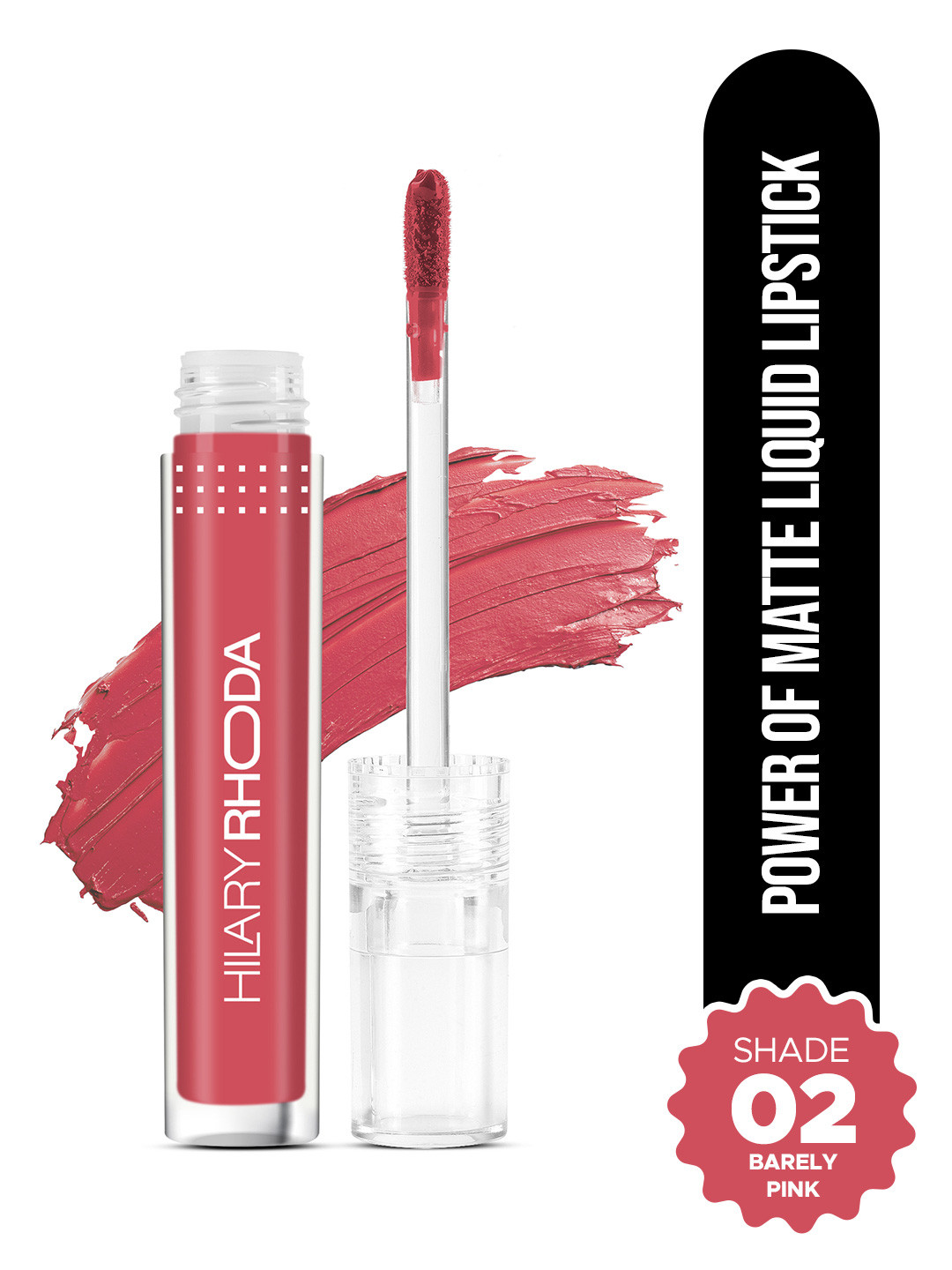 Hilary Rhoda Power Of Matte Liquid Lipstick Smudgeproof 3ml - Barely Pink - 02