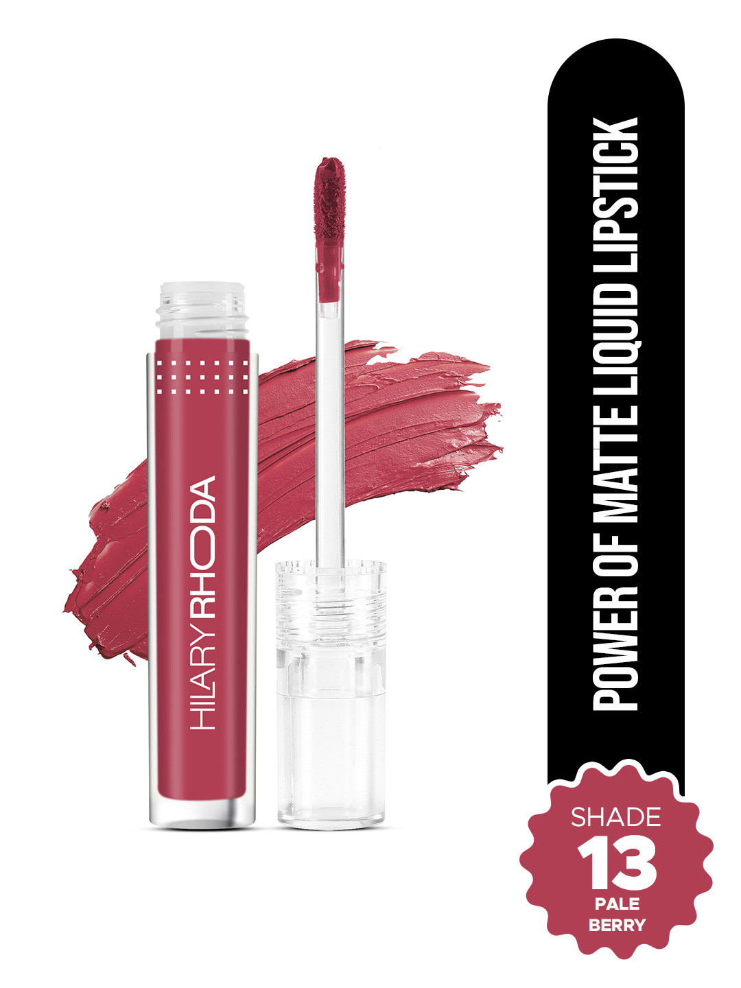 Hilary Rhoda Power Of Matte Liquid Lipstick Smudgeproof Long Lasting 3ml - Pale Berry -13