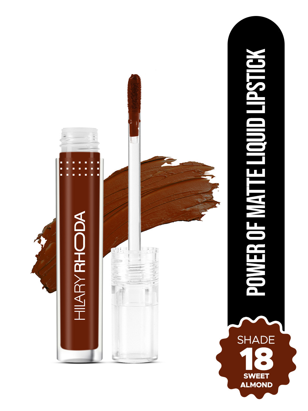 Hilary Rhoda Power Of Matte Liquid Lipstick Smudgeproof 3ml- Sweet Almond - 18