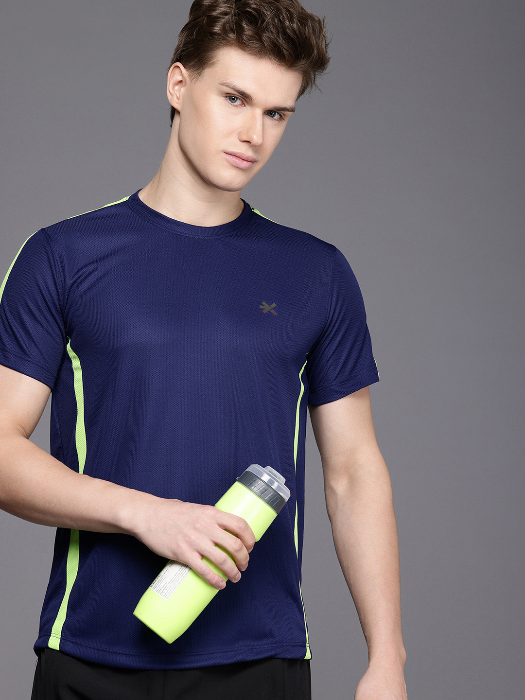 HRX by Hrithik Roshan TRAILTRACERS Rapid Dry Antimicrobial Finish Running T-shirt