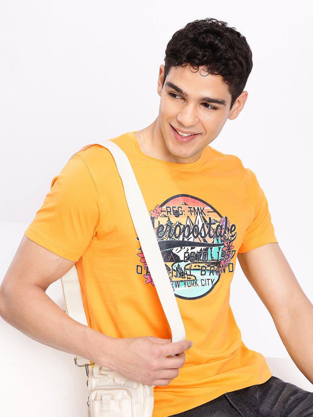 Aeropostale Graphics printed Relaxed fit Pure Cotton T-shirt