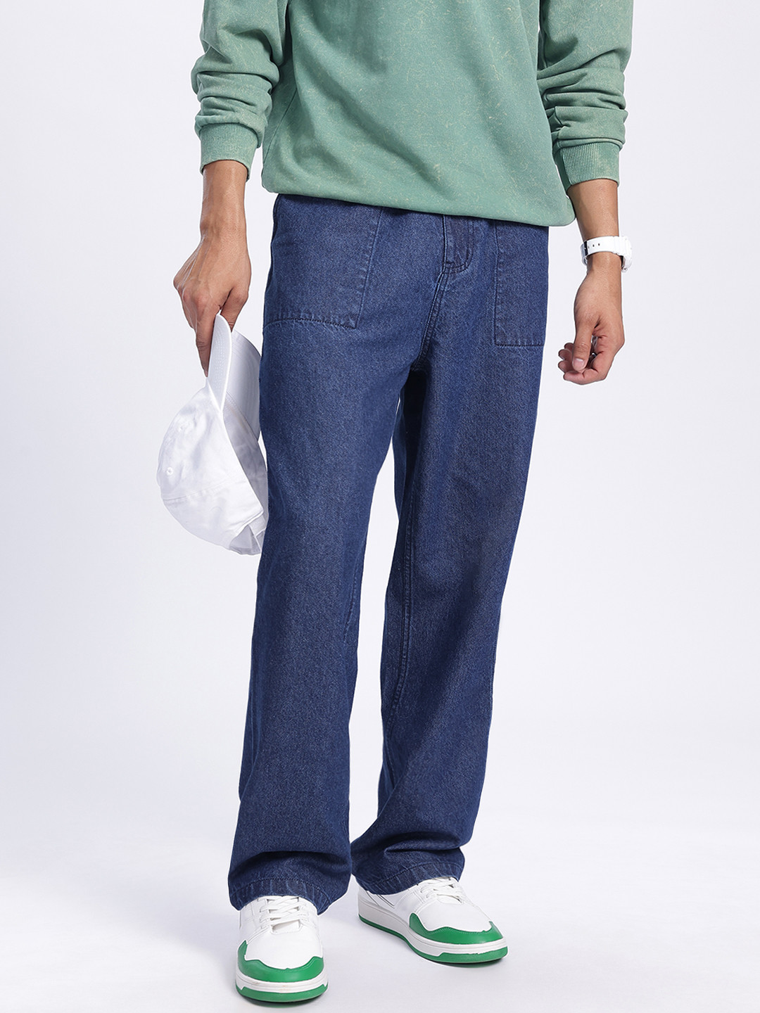 Kook N Keech Men Casual Baggy Fit Jeans