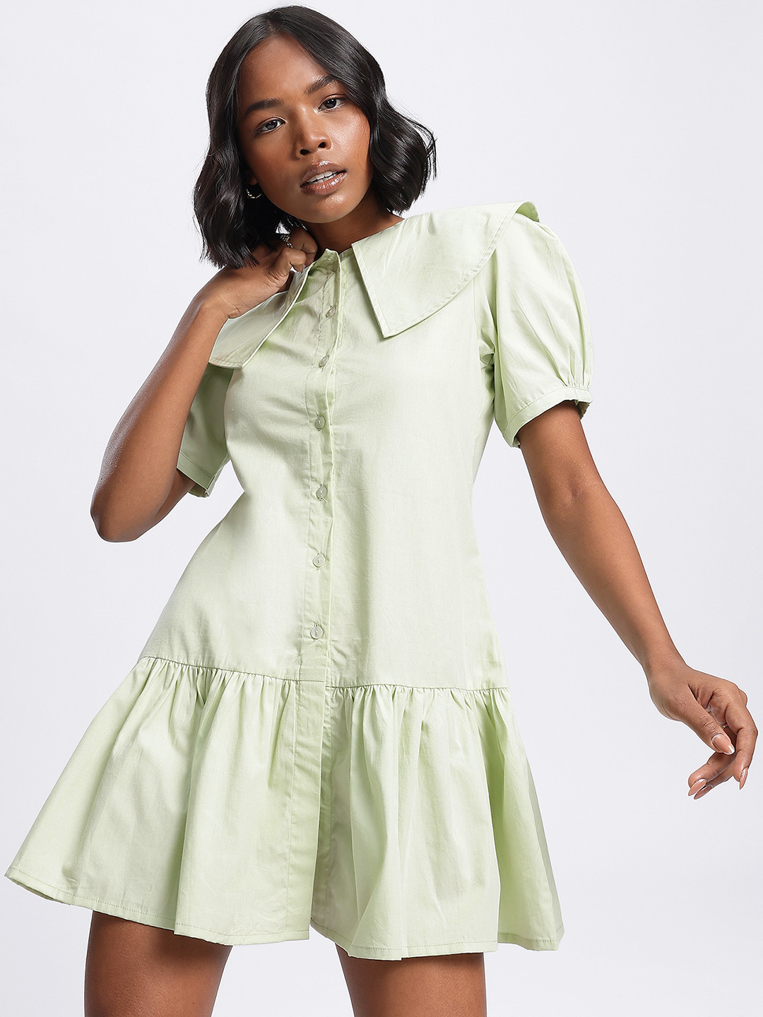 DressBerry Drop-Waist Mini Dress