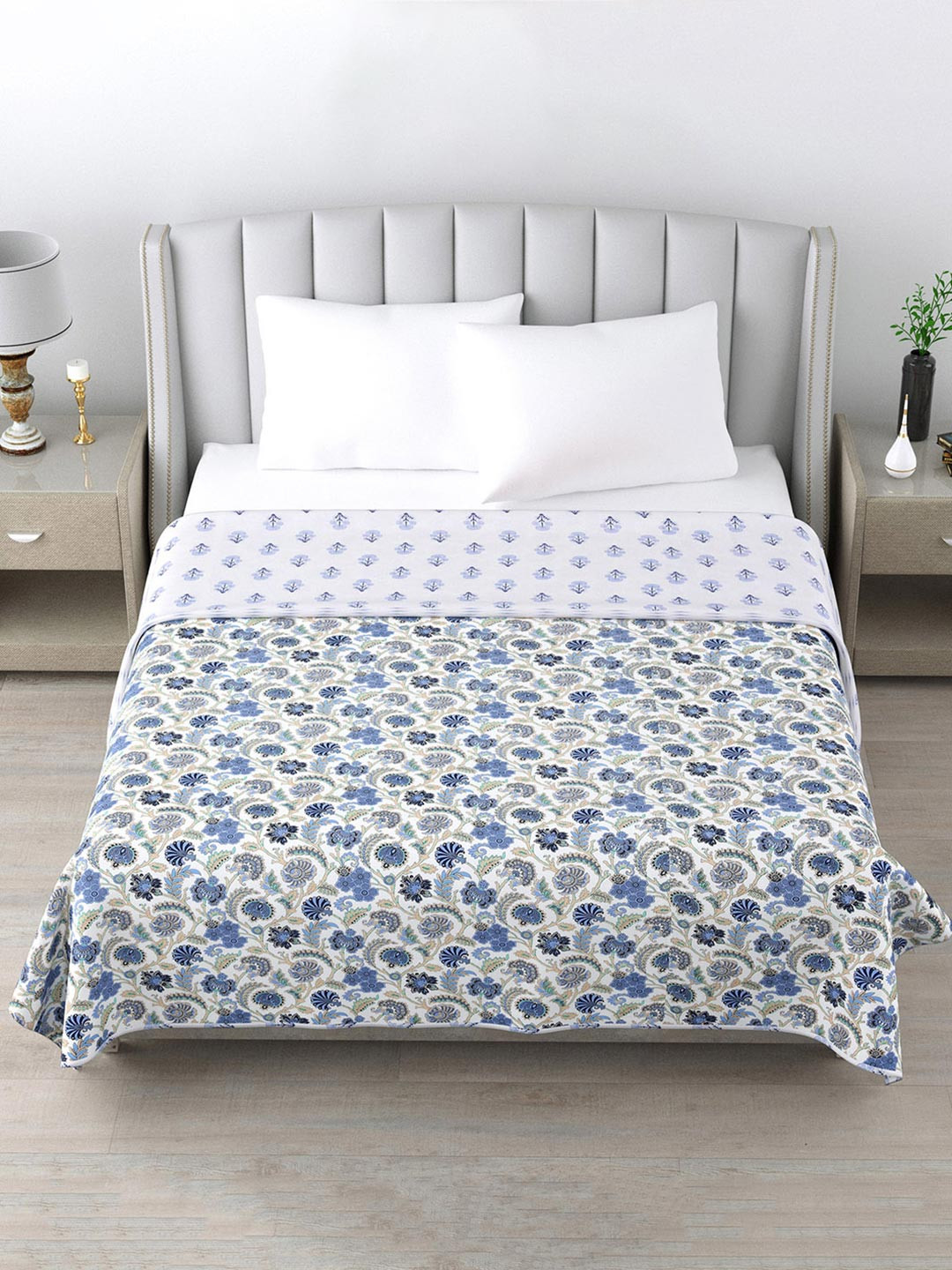ZAHYA White 150 GSM Pure Cotton Double Bed Dohar