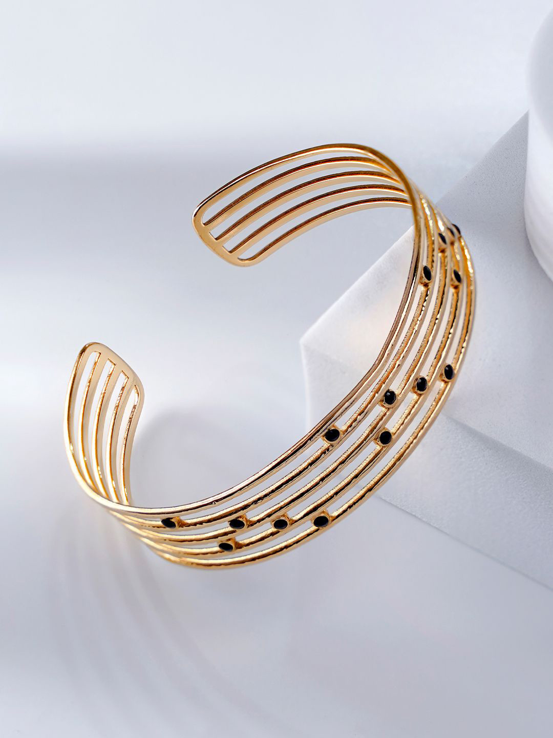 SWASHAA Melora 18K Gold-Plated Cuff Bracelet