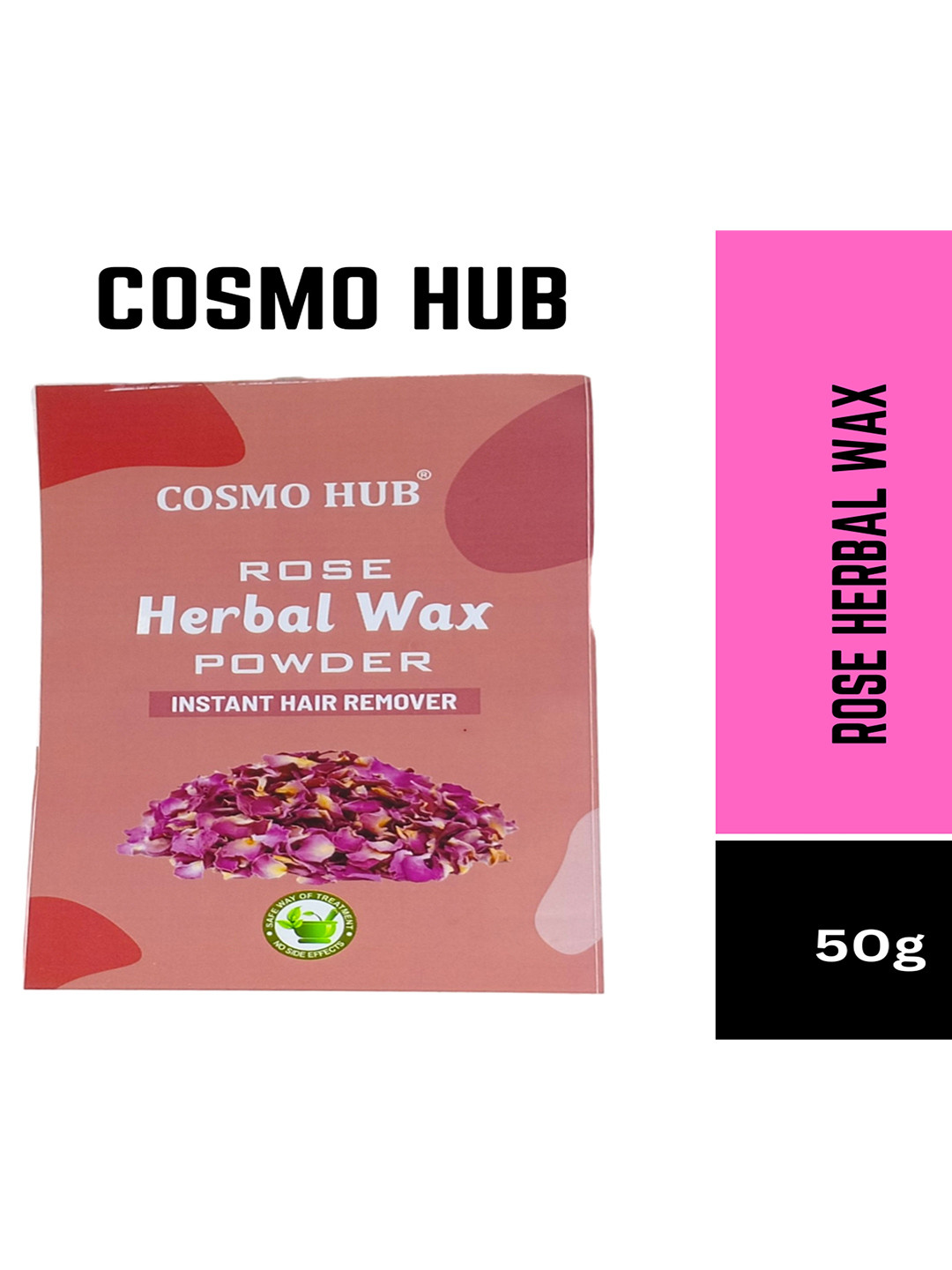COSMO HUB Rose Herbal Wax Powder For Instant Hair Remover - 50g