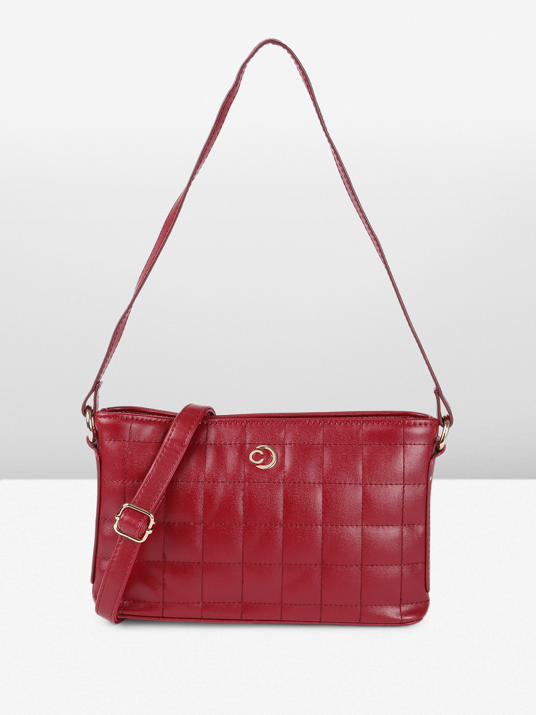 Caprese June Structured Quilted Shoulder Bag