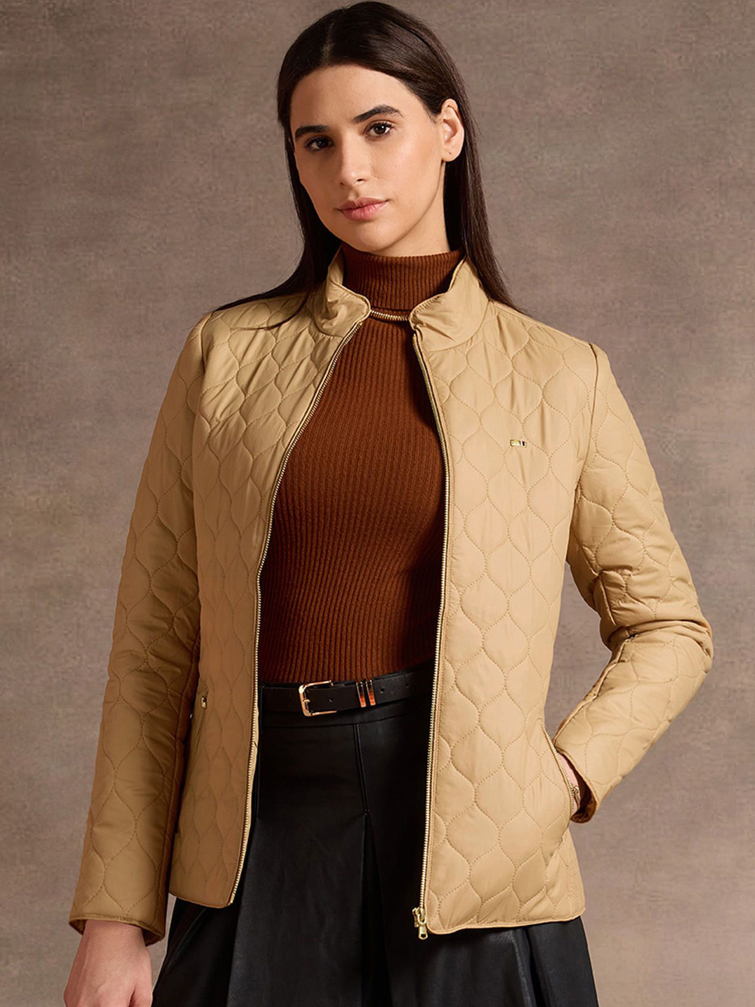 U.S. Polo Assn. Women Longline Quilted Puffer Jacket