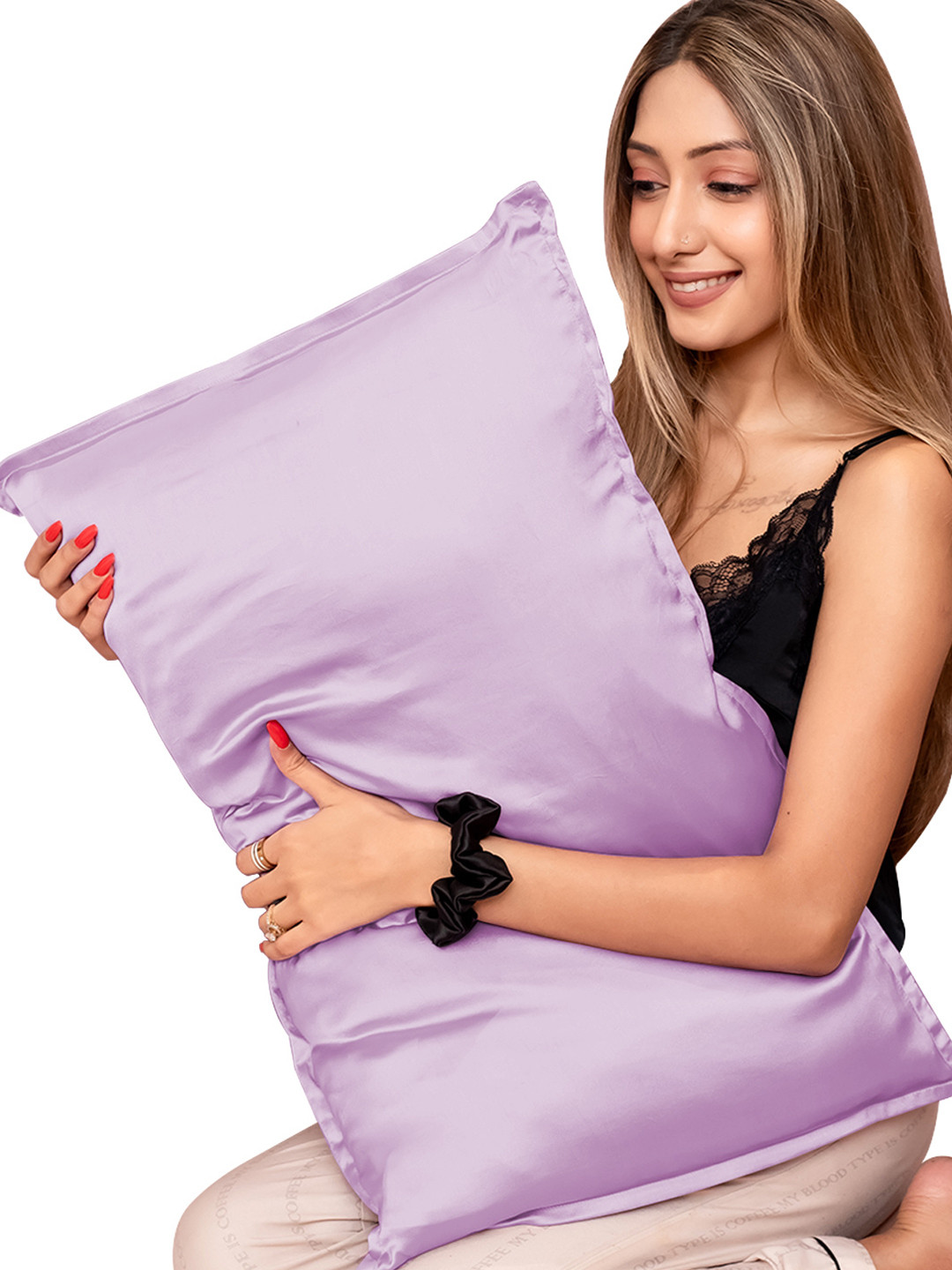 Furbo Lavender Pure Silk Rectangle Breathable Pillow Cover