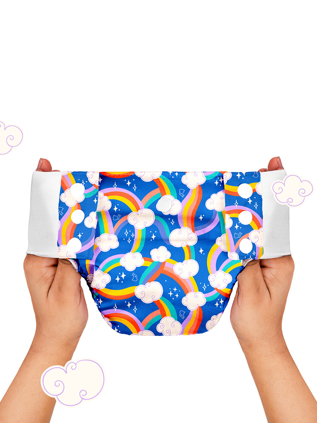 SuperBottoms Washable & Reusable UNO Cotton Cloth Diaper Pants with Pad