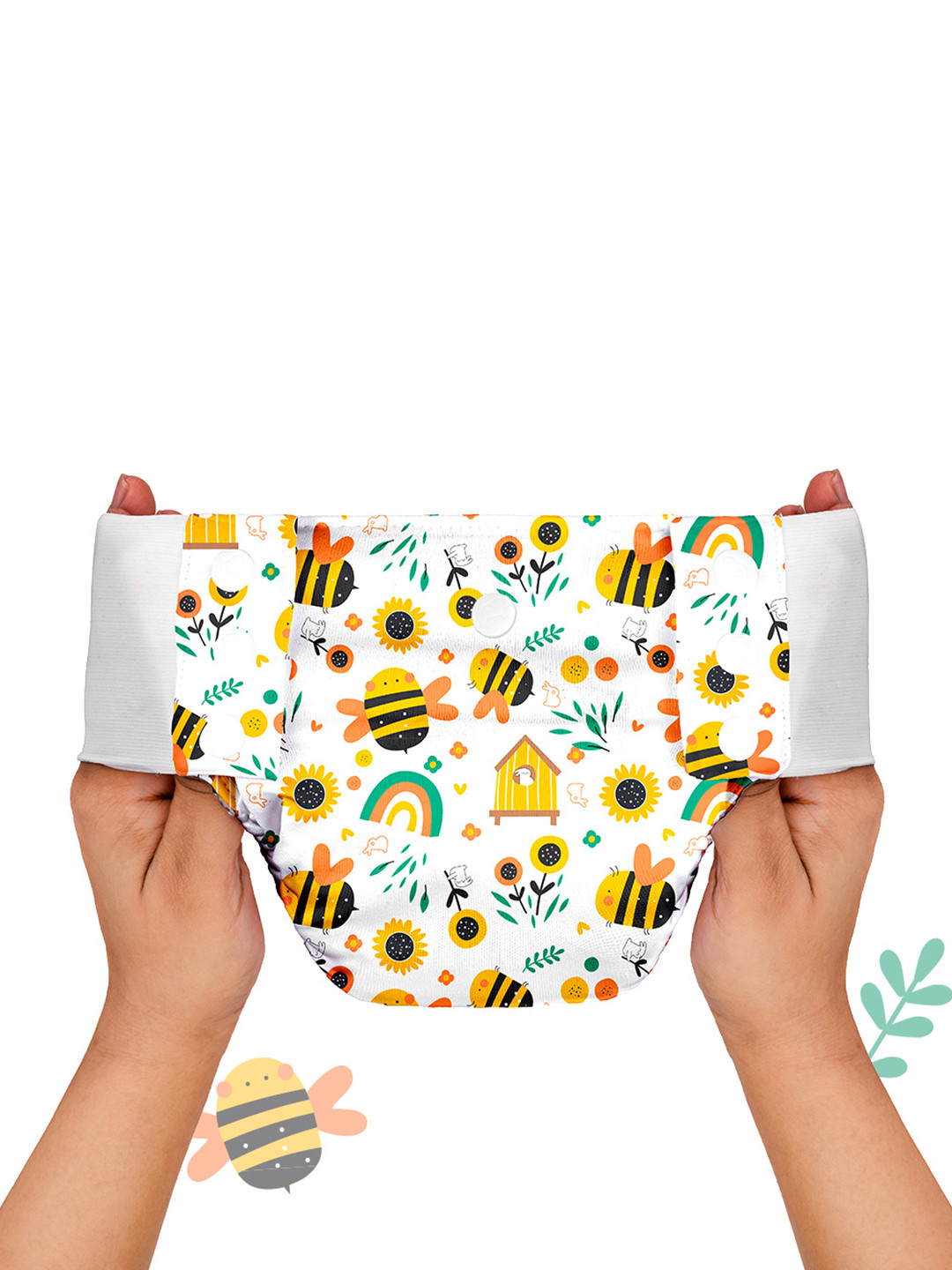 SuperBottoms Washable & Reusable UNO Cotton Cloth Diaper Pants with Pad