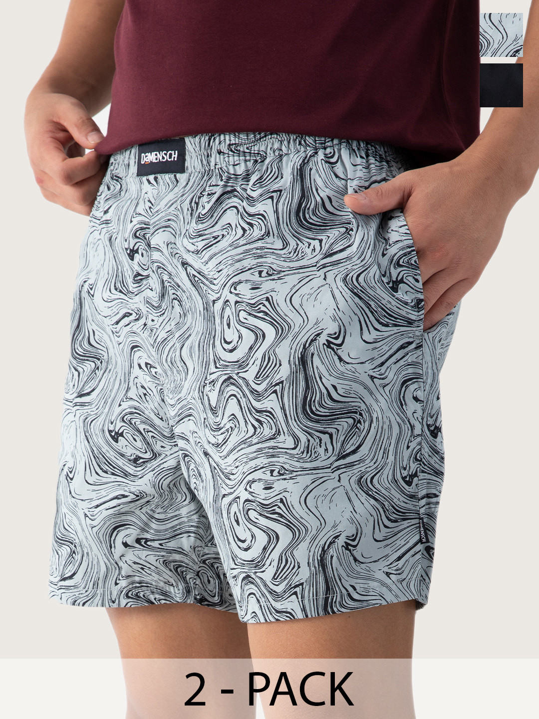 DaMENSCH Breeeze Ultralight Cotton Outer Boxer Shorts Gift Box