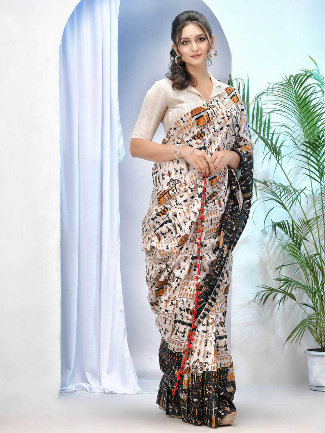 DESH BIDESH Kalamkari Saree