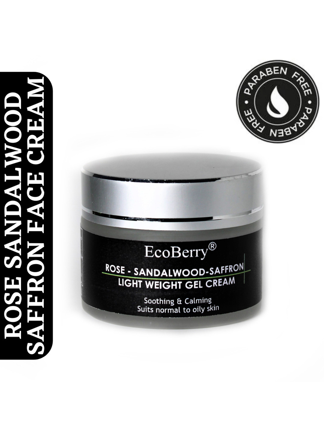 EcoBerry Rose Sandalwood Saffron Light Weight Gel Cream-50g