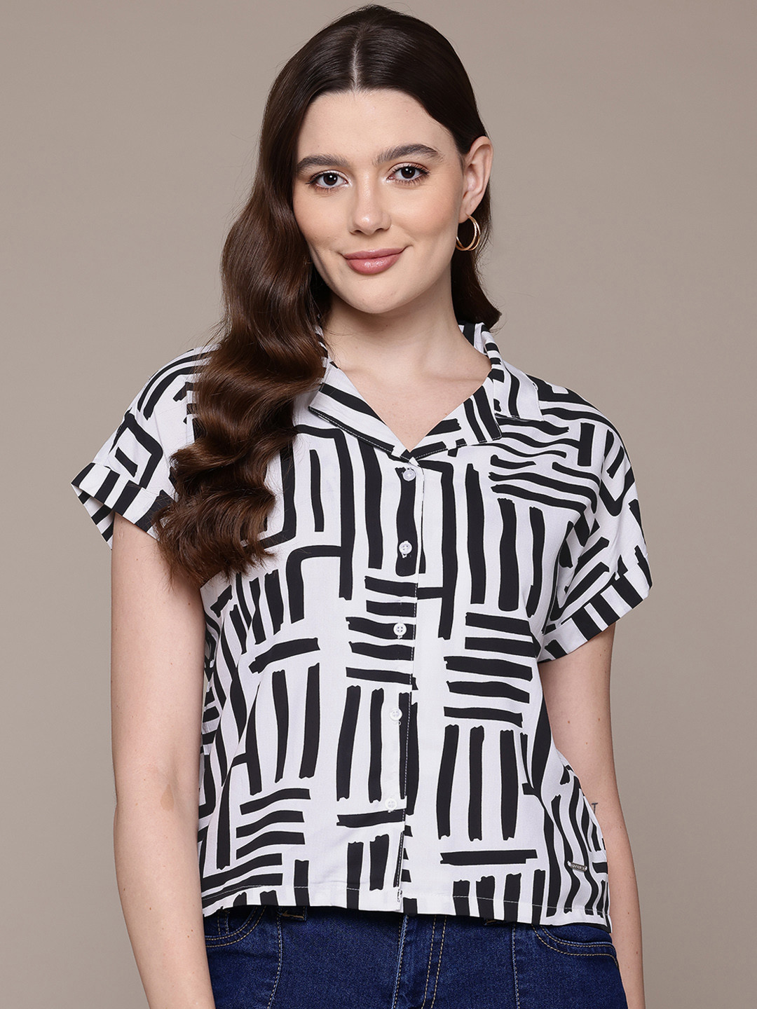 Nautica Printed Casual Shirt