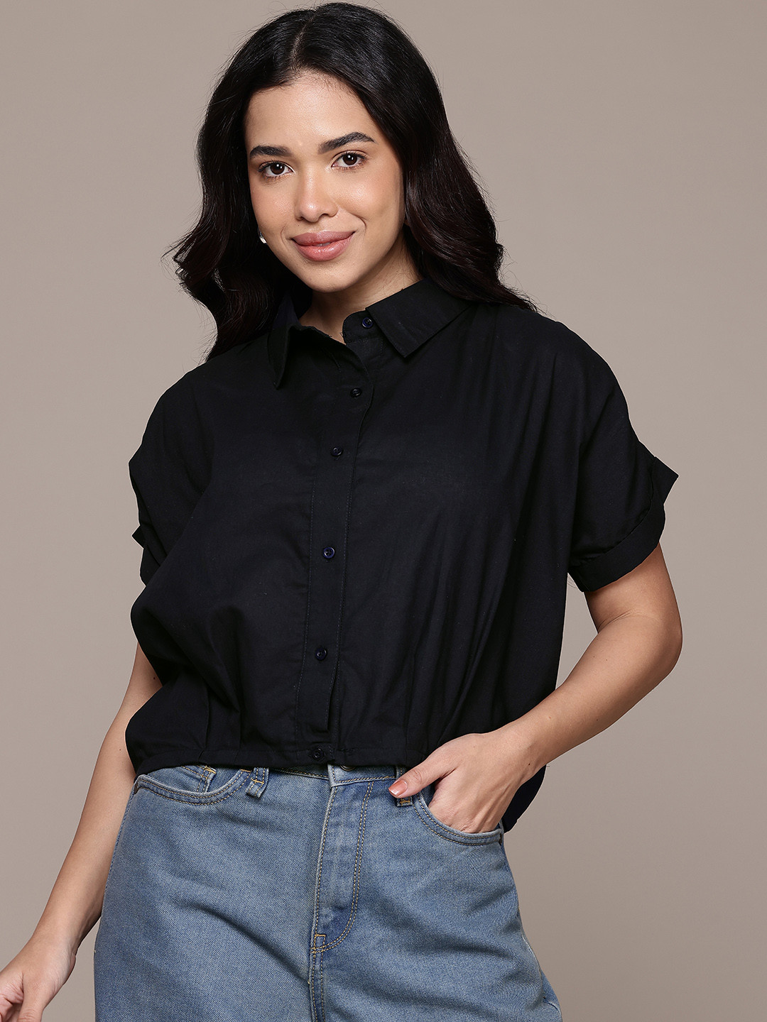 Nautica Casual Extended Sleeves Cotton Shirt