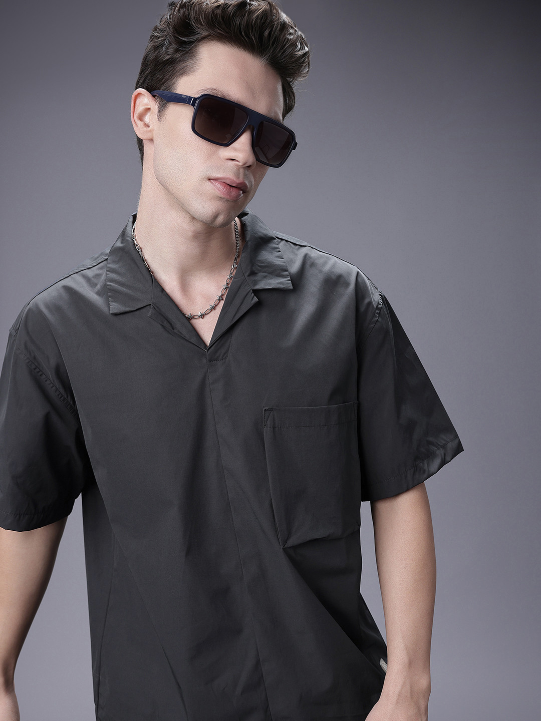 SOKO STREET Pure Cotton Relaxed Fit Shirt