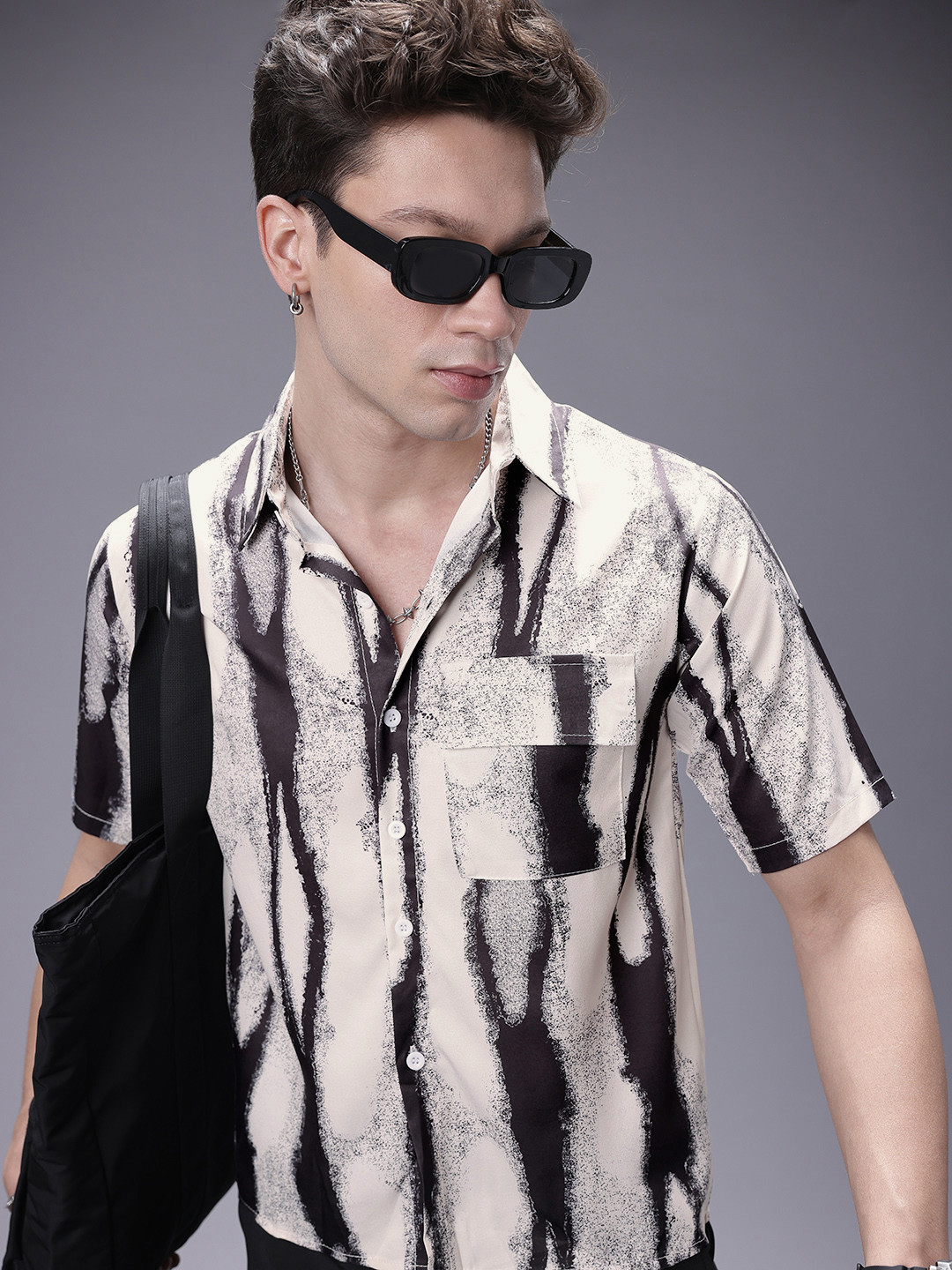 SOKO STREET Abstract Printed Casual Shirt