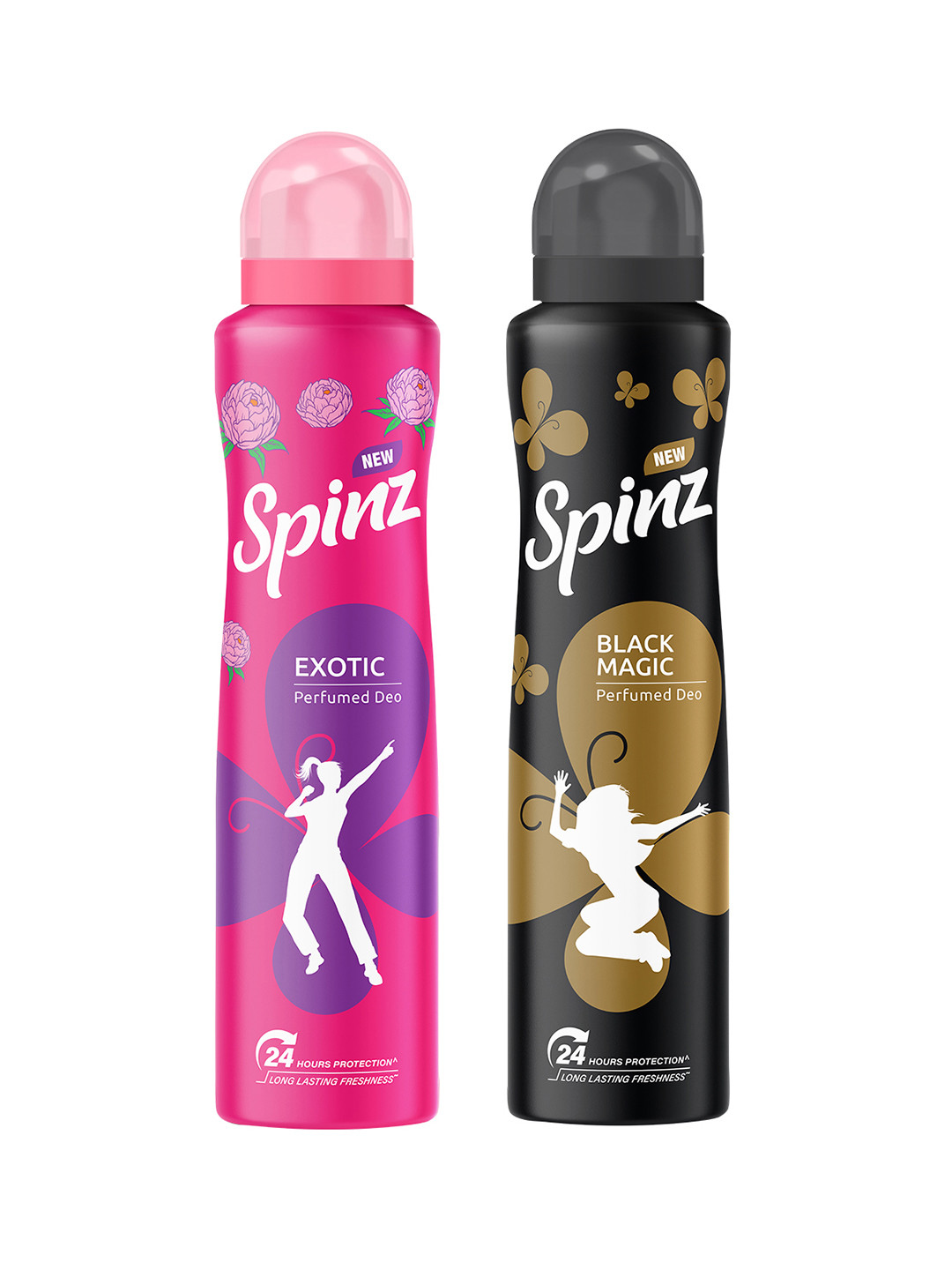 Spinz Set Of 2 Exotic & Black Magic Perfumed Deodorant- 200ml Each