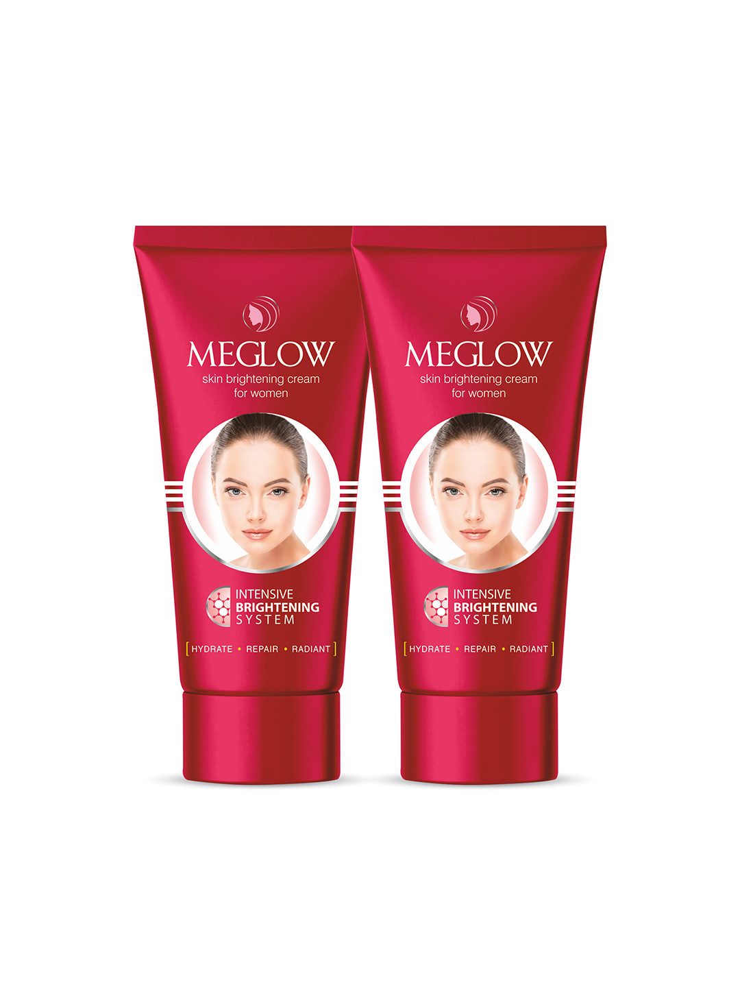 MEGLOW Set Of 2 Women Skin Brightening Fairness Cream With Vitamin E- 50g Each