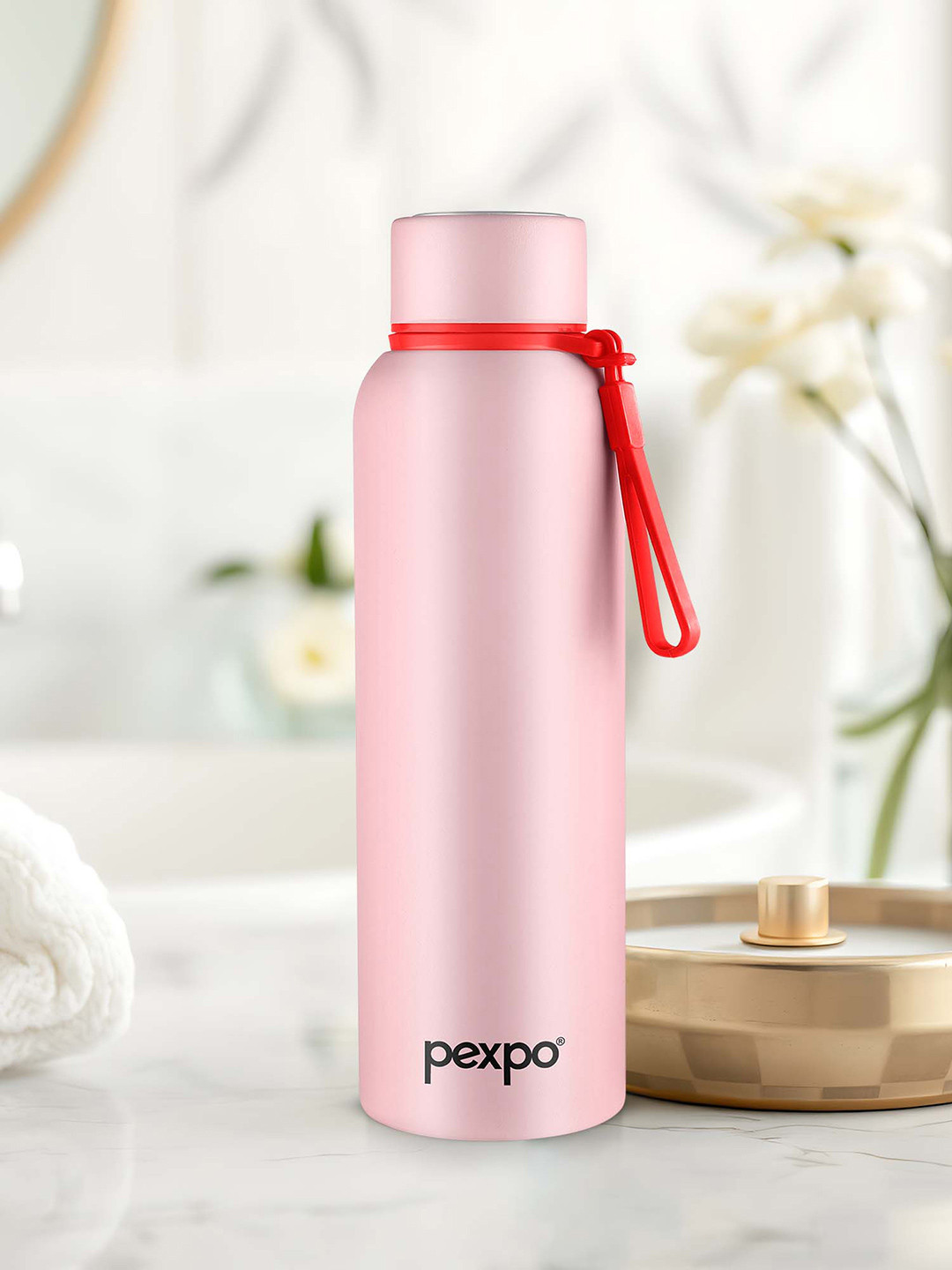 Pexpo Bravo Pink ISI Certified Thermosteel Hot and Cold flask Insulated Water Bottle 700ml
