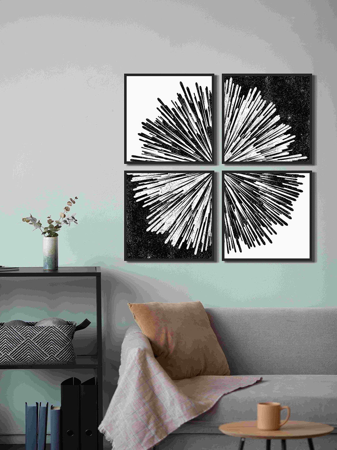 999Store Canvas 4 Piece Wall Square Paintings Wall Art - 27.55 x 27.55In