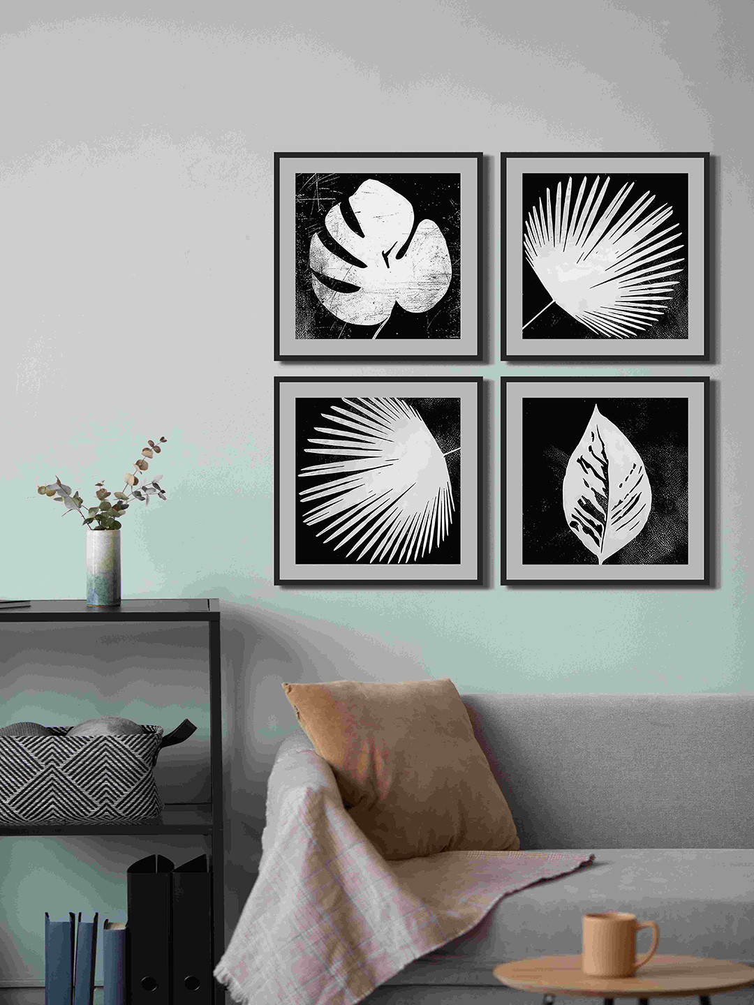 999Store Canvas 4 Piece Wall Square Paintings Wall Art - 27.55 x 27.55In
