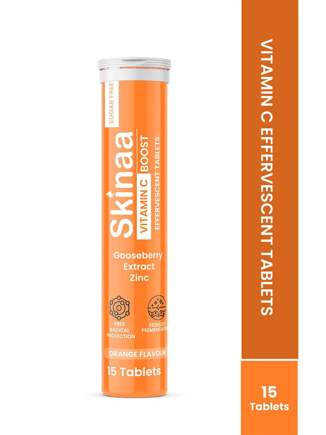 SKINAA Vitamin C Tablets- Orange Flavour-15 Tablets