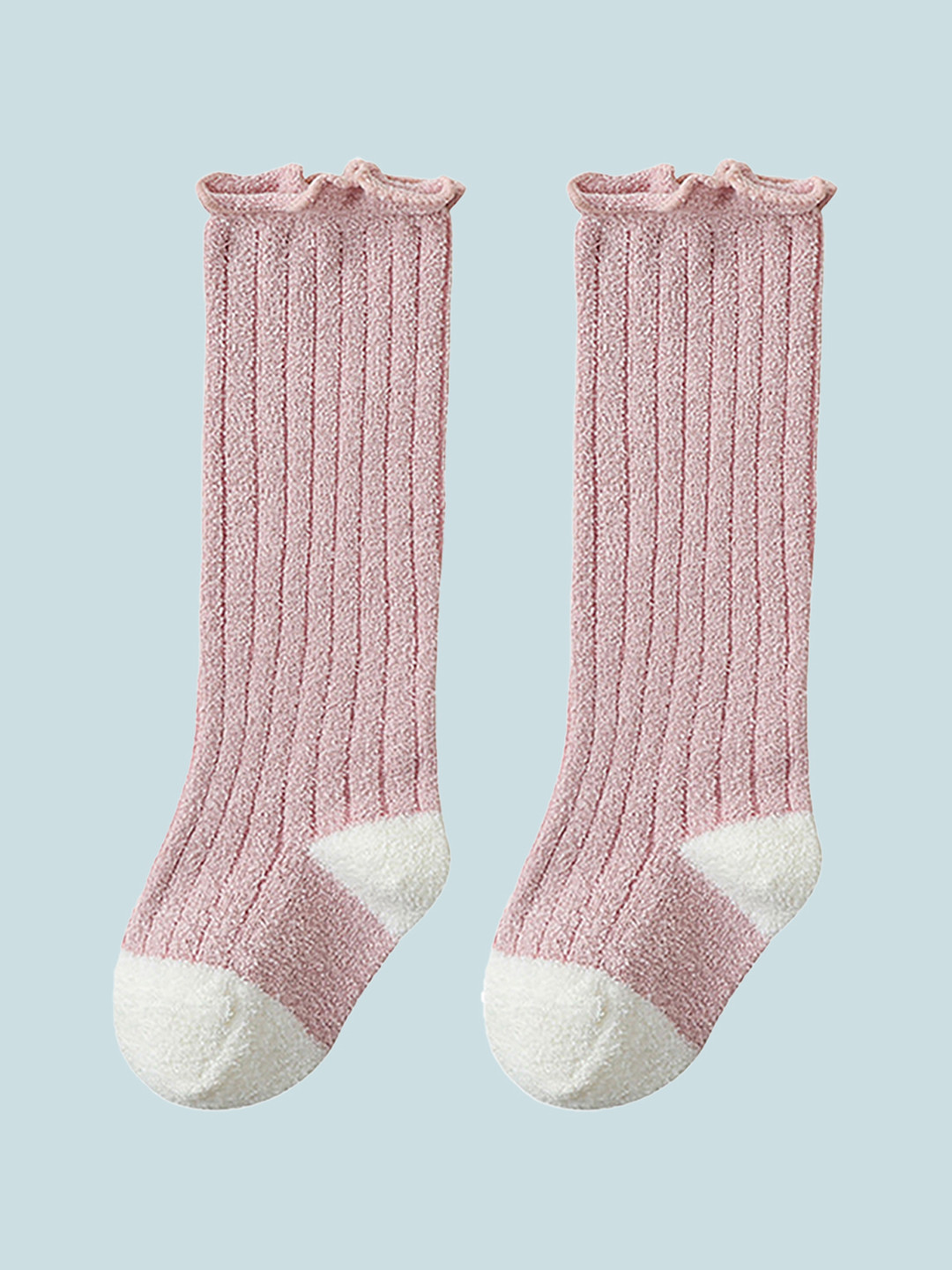SYGA Unisex Kids Pink Cotton Socks