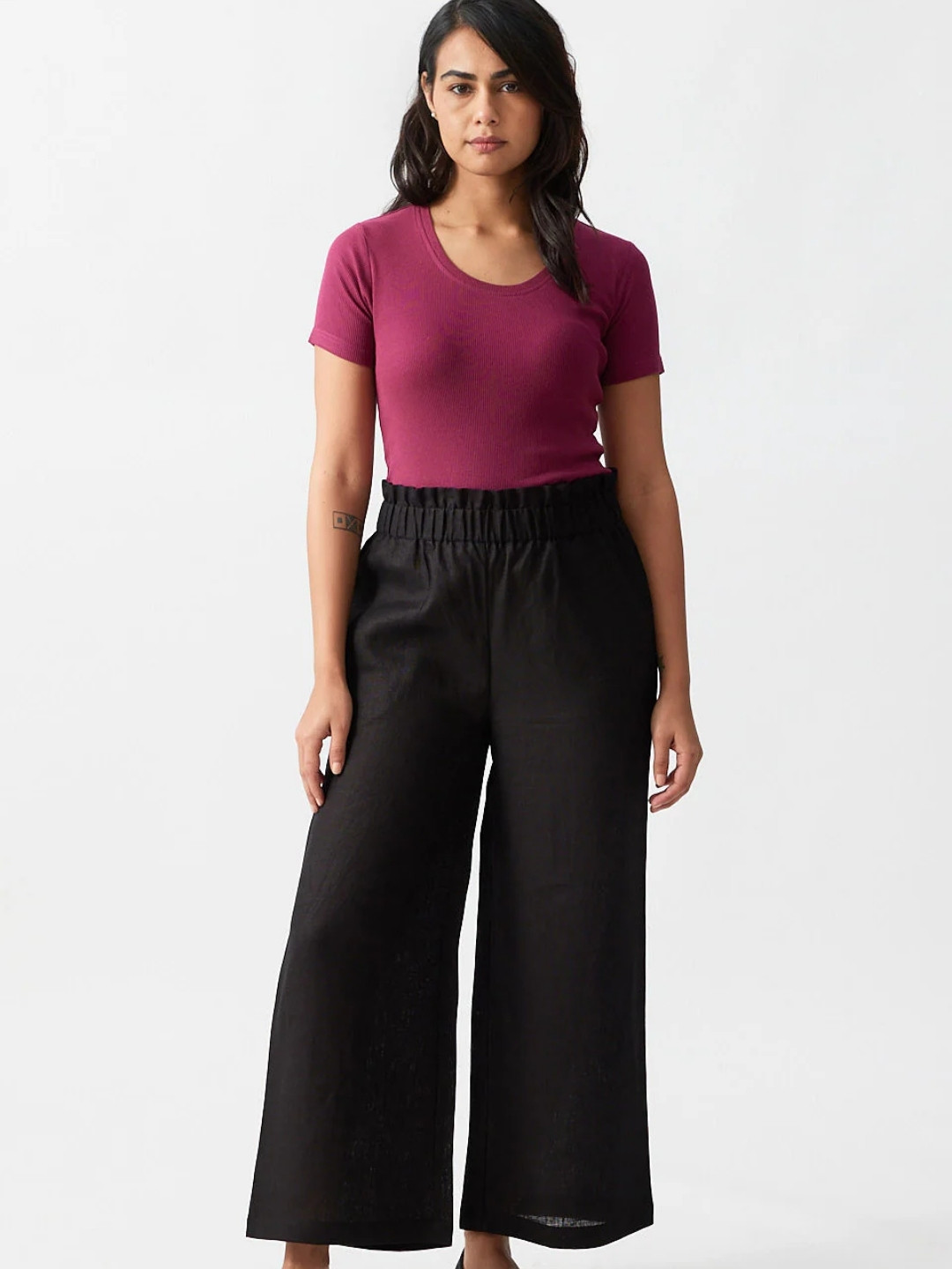 Creatures of Habit Women Linen Flared Pants