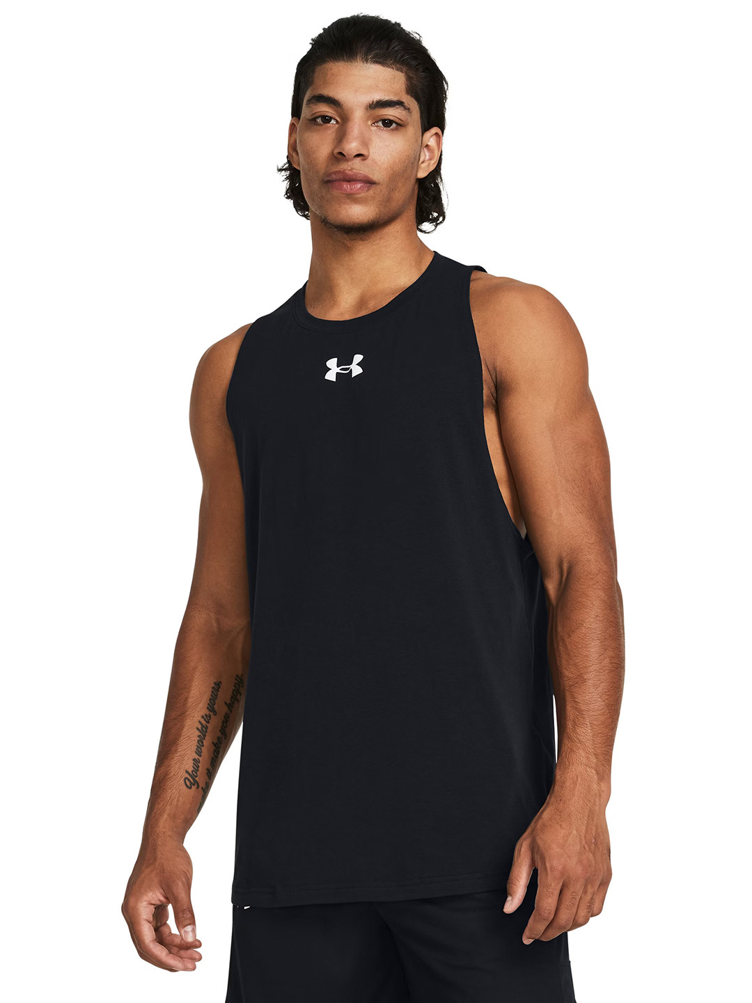 UNDER ARMOUR Zone Tank Brand Logo Printed Relaxed Fit T-shirt