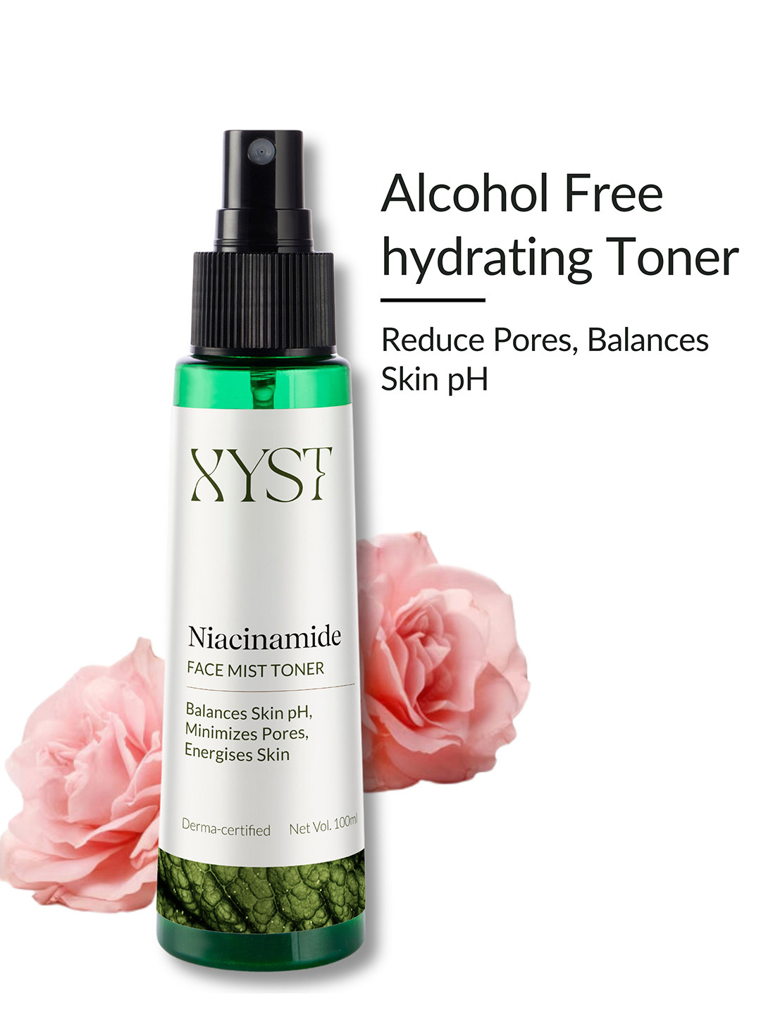Xyst Derma-Certified Niacinamide Face Mist Toner with Rose Hydrosol - 100ml