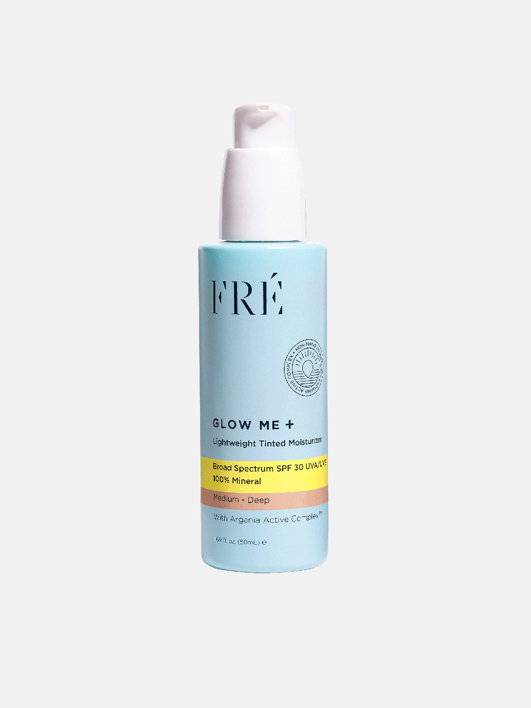 FRE Glow Me+ SPF30 Lightweight Tinted Moisturizer Mineral Sunscreen 50 ml - Medium-Deep