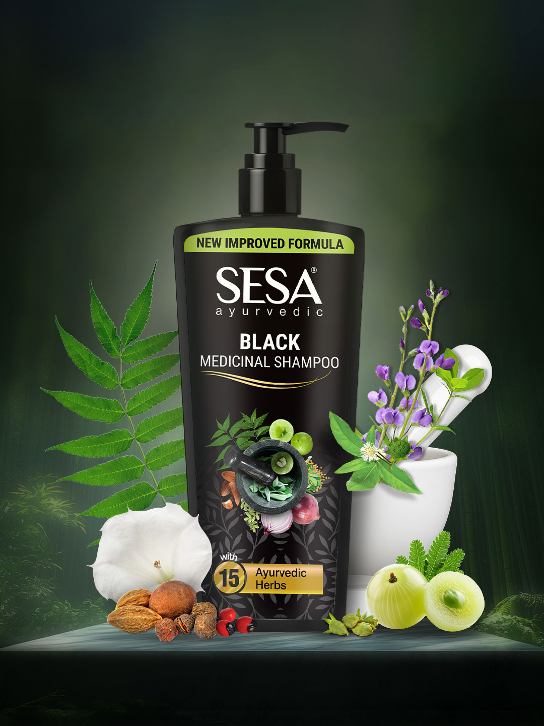 Sesa Ayurvedic Medicinal Shampoo For Hair Fall Control & Hair Growth- 500 ml