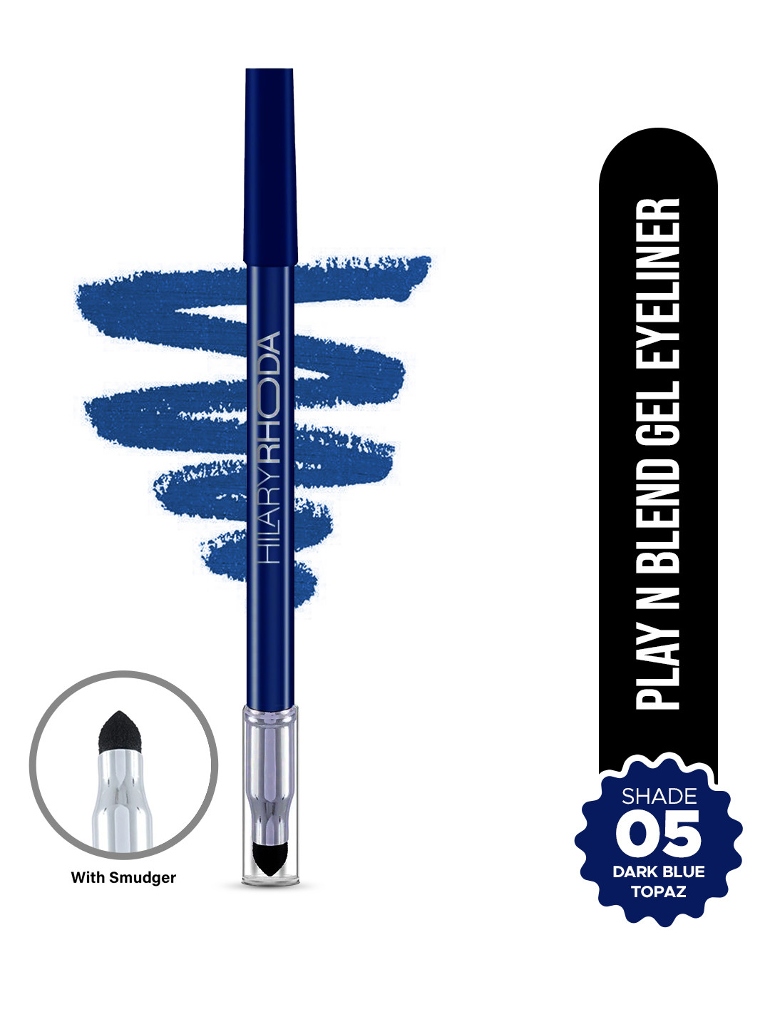 Hilary Rhoda Play n Blend Highly Pigmented Gel Pencil Eyeliner 1.5g - Dark Blue Topaz 05