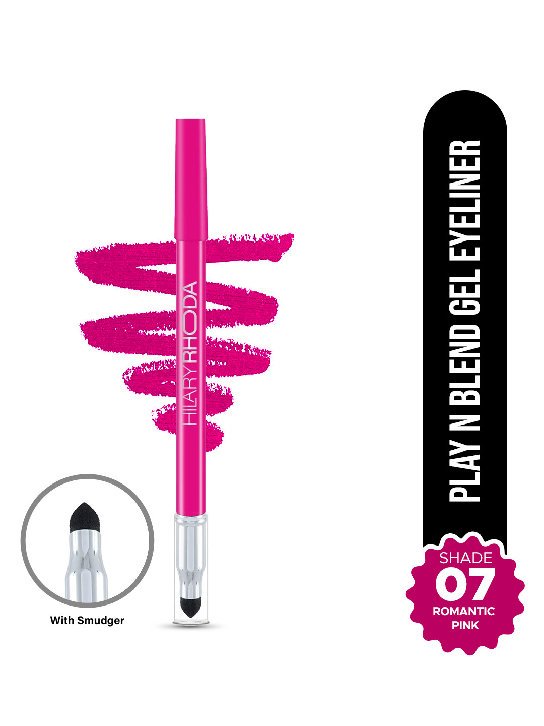 Hilary Rhoda Play n Blend Highly Pigmented Gel Pencil Eyeliner 1.5g - Romantic Pink 07