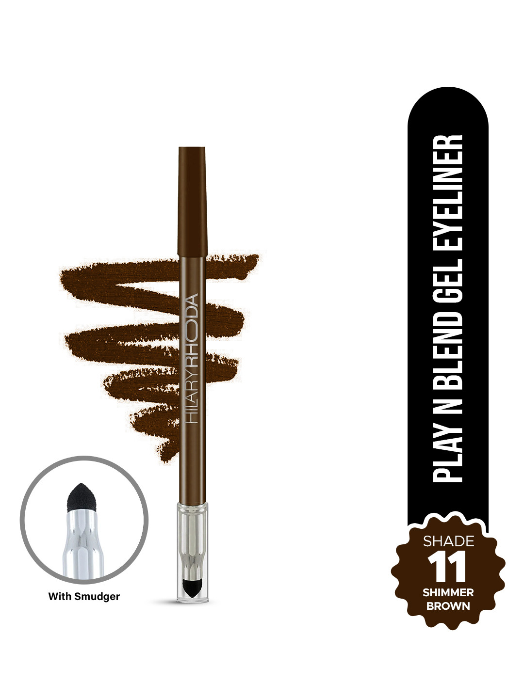 Hilary Rhoda Play n Blend Highly Pigmented Gel Pencil Eyeliner 1.5g - Shimmer Brown 11