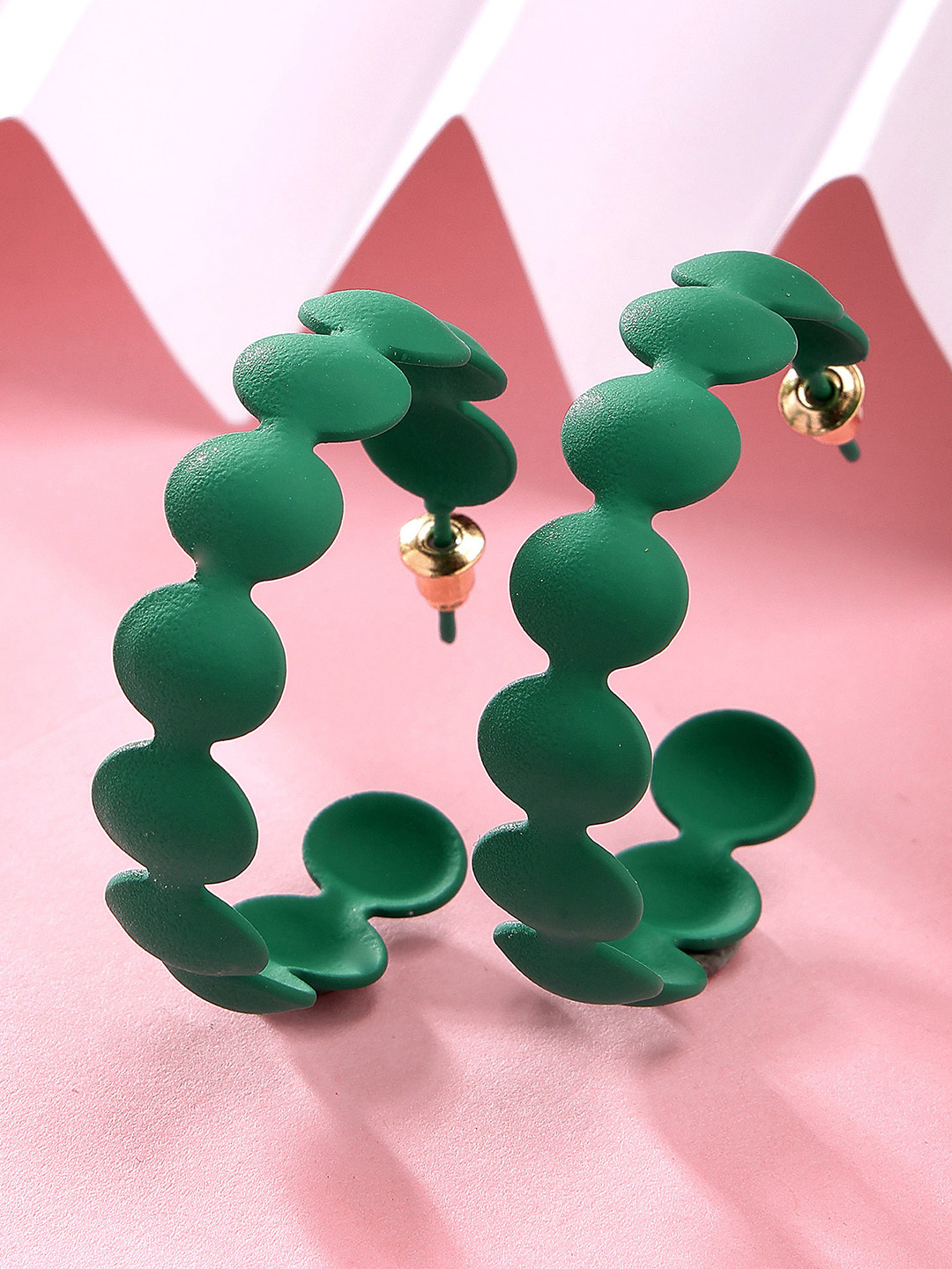 Bohey by KARATCART Contemporary Hoop Earrings
