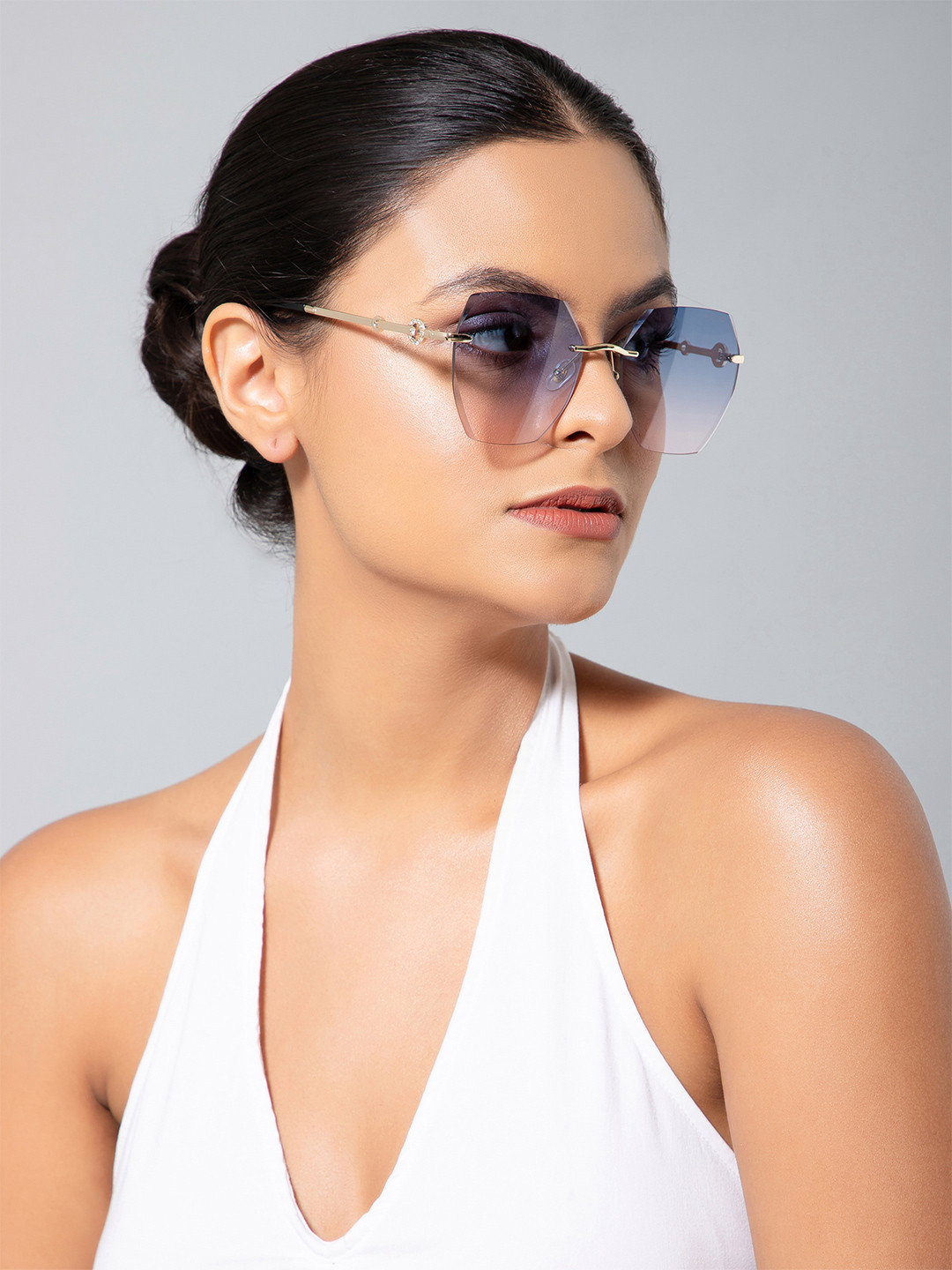 IDOR Women Other Sunglasses with UV Protected Lens IDOR-5209-PUR-Purple