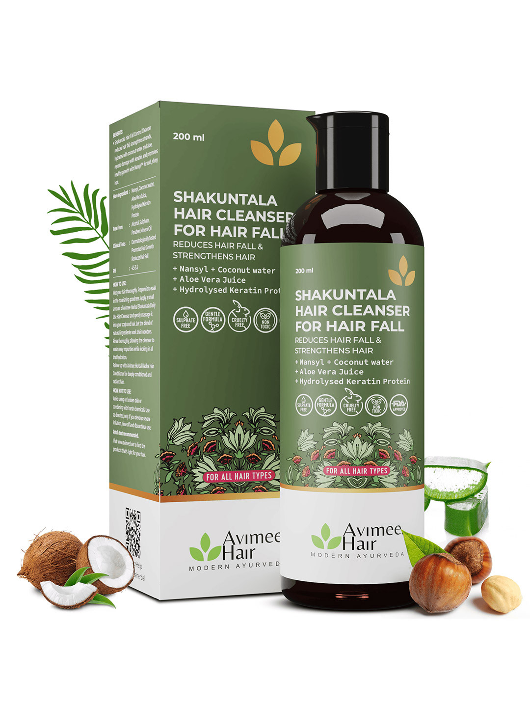Avimee Herbal Shakuntala Hair Fall Control Shampoo- 200 ml