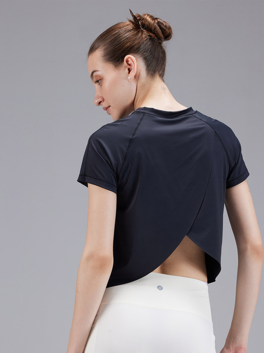 Cava Black Overlap Tee