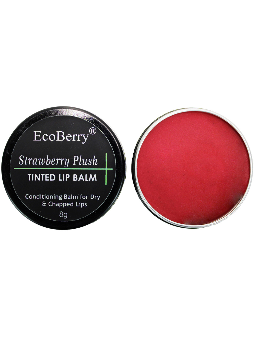 EcoBerry Tinted Lip Balm 8gm with Natural SPF - Strawberry Plush