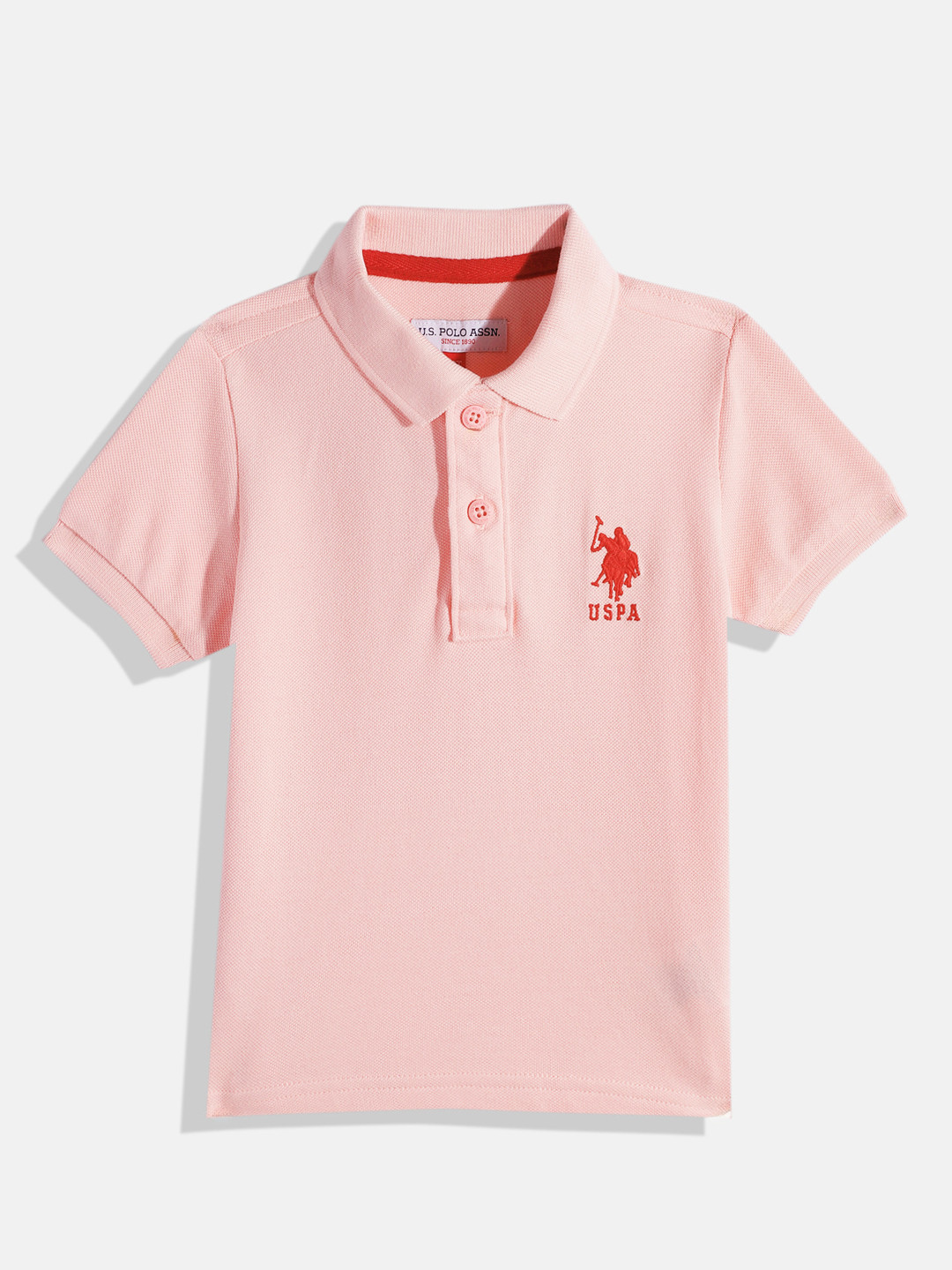 U.S. Polo Assn. Kids Boys Polo Collar Pure Cotton T-shirt