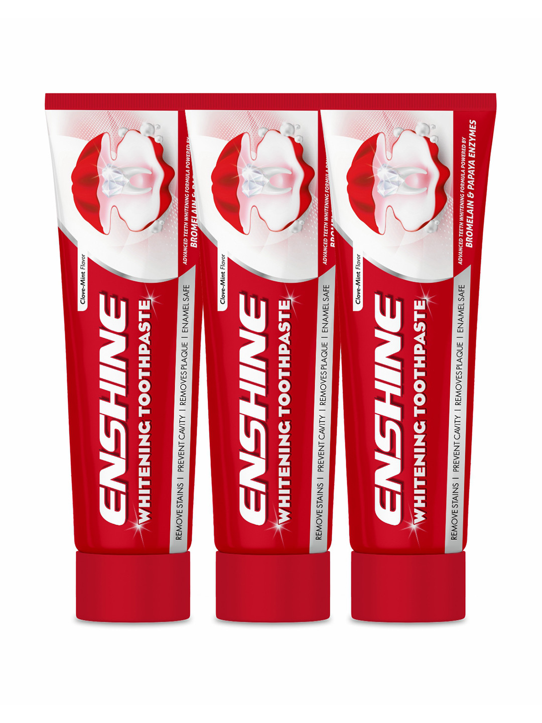 ENSHINE Set Of 3 Whitening Toothpaste-100g Each