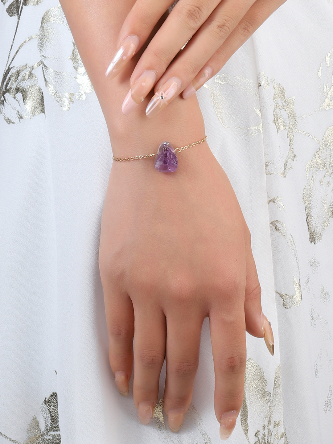 SALTY Stellar Monolith Of Spritual Growth Gold-Plated Link Bracelet